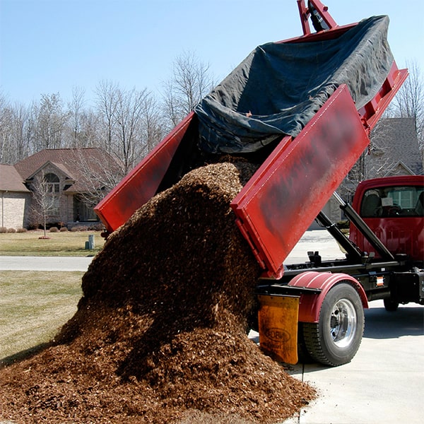 mulch delivery we offer a variety of options including cedar, pine, and hardwood mulch for delivery